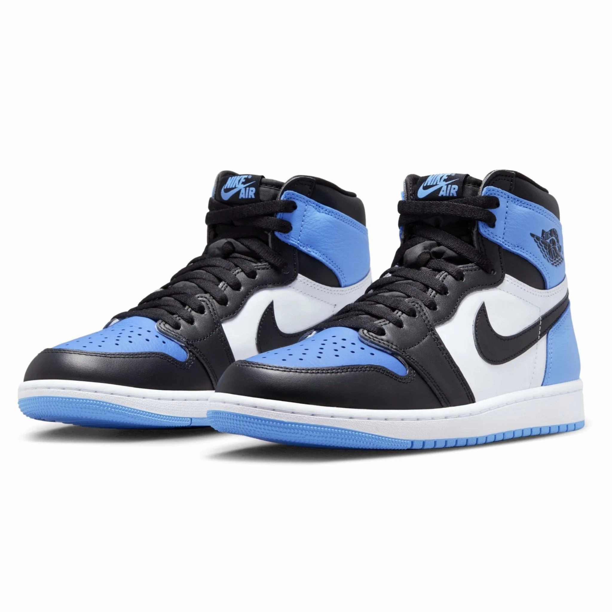 Air Jordan 1 Retro High OG UNC Toe University Blue Black White Basketball Shoes