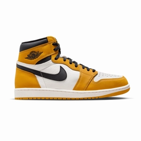 Air Jordan 1 Retro High OG Yellow Ochre Black Sail Air Jordan basketball shoes with classic look