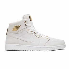 Air Jordan 1 Retro High Pinnacle White Metallic Gold Air Jordan basketball shoes with classic look