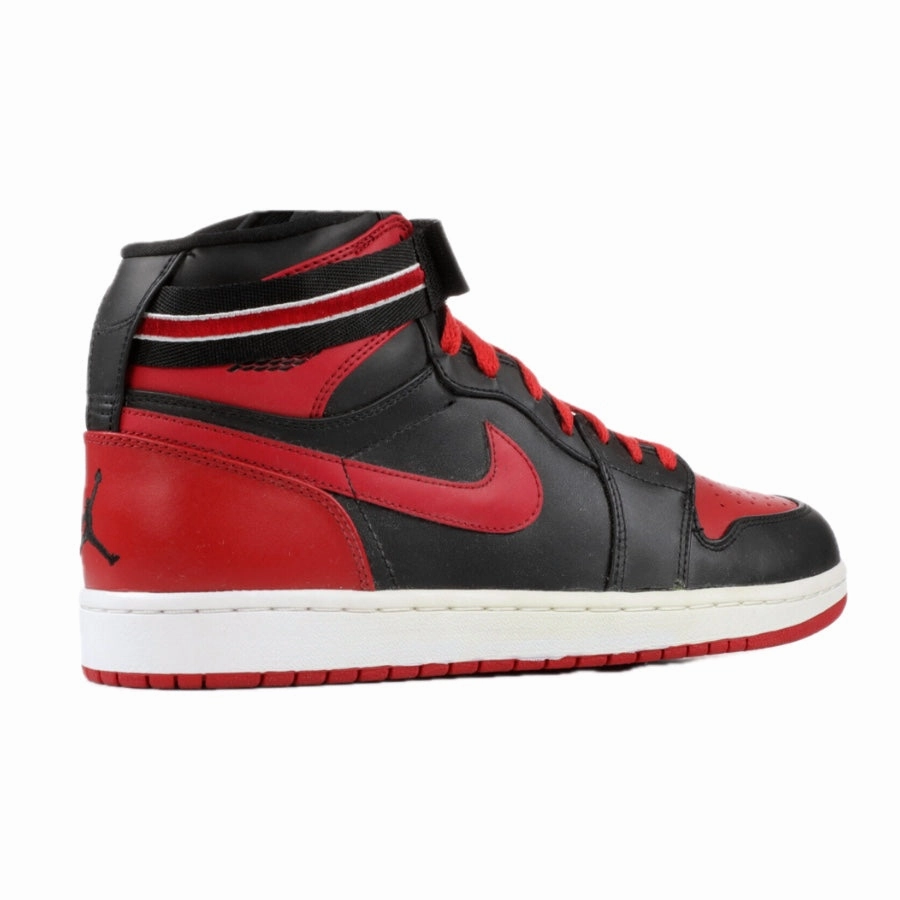 Air Jordan 1 Retro High Strap Bred Black Varsity Red White Basketball Shoes