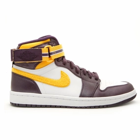 Air Jordan 1 Retro High Strap Grand Purple Varsity Maize Air Jordan basketball shoes with classic look