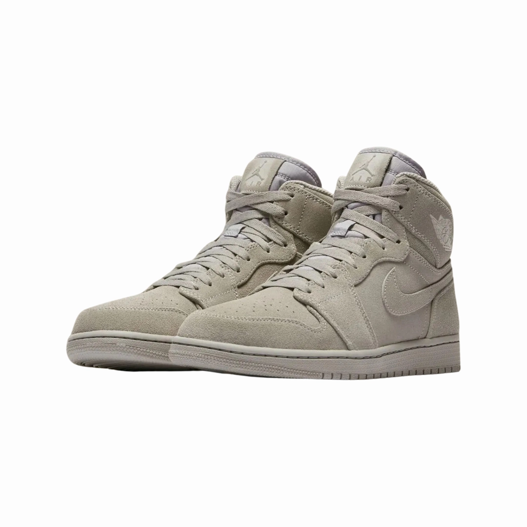 Air Jordan 1 Retro High Wolf Grey Suede Basketball Shoes
