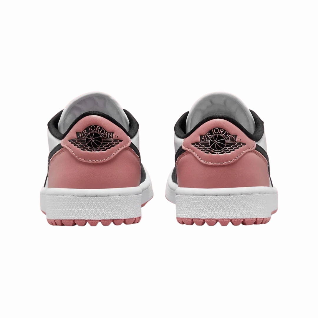 Air Jordan 1 Retro Low Golf Rust Pink White Black Rust Pink Basketball Shoes