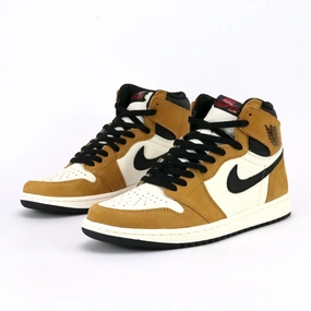 Air Jordan 1 Retro Rookie of The Year 2018 Golden Harvest Black Sail Air Jordan retro sneakers for street style