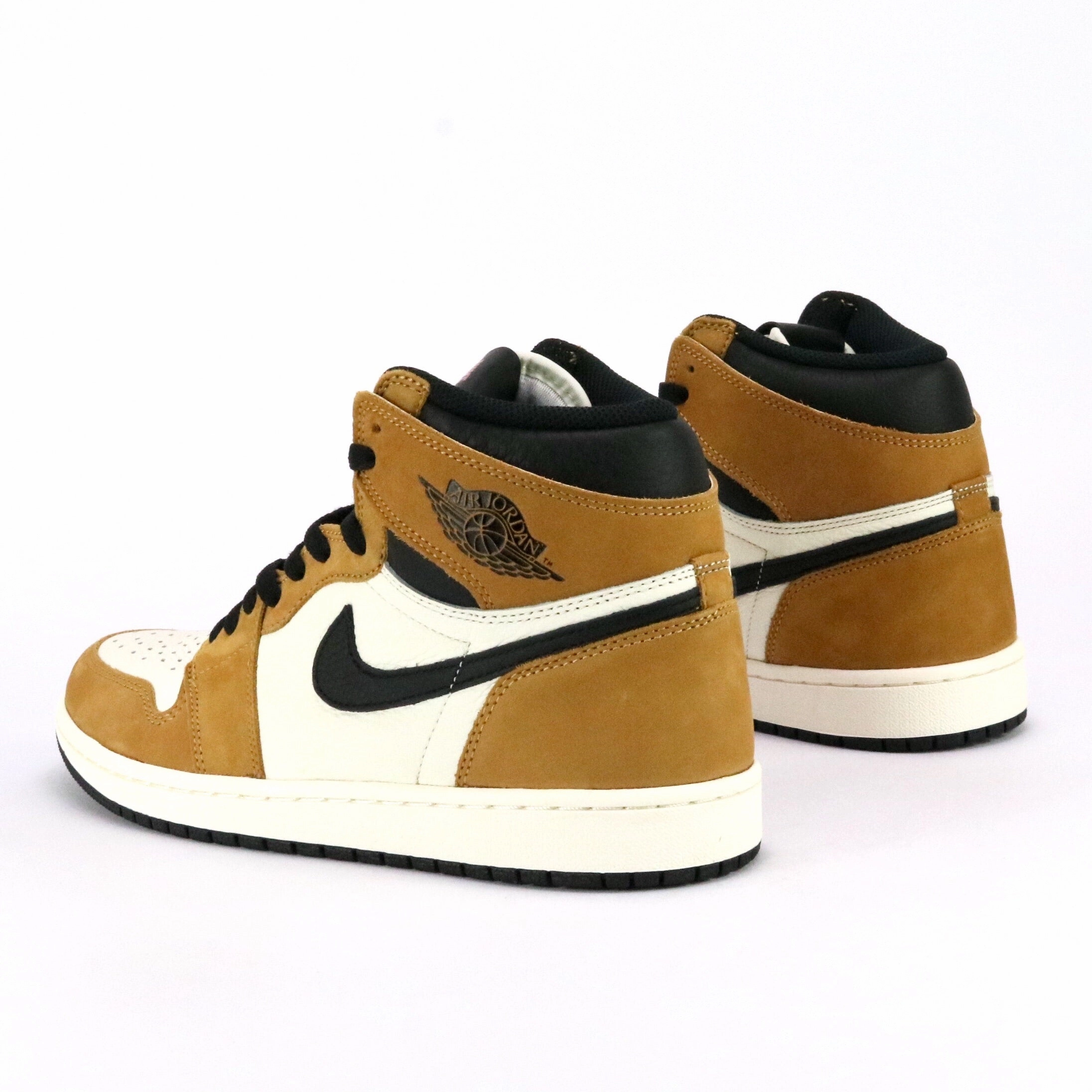 Air Jordan 1 Retro Rookie of The Year 2018 Golden Harvest Black Sail Retro Sneakers