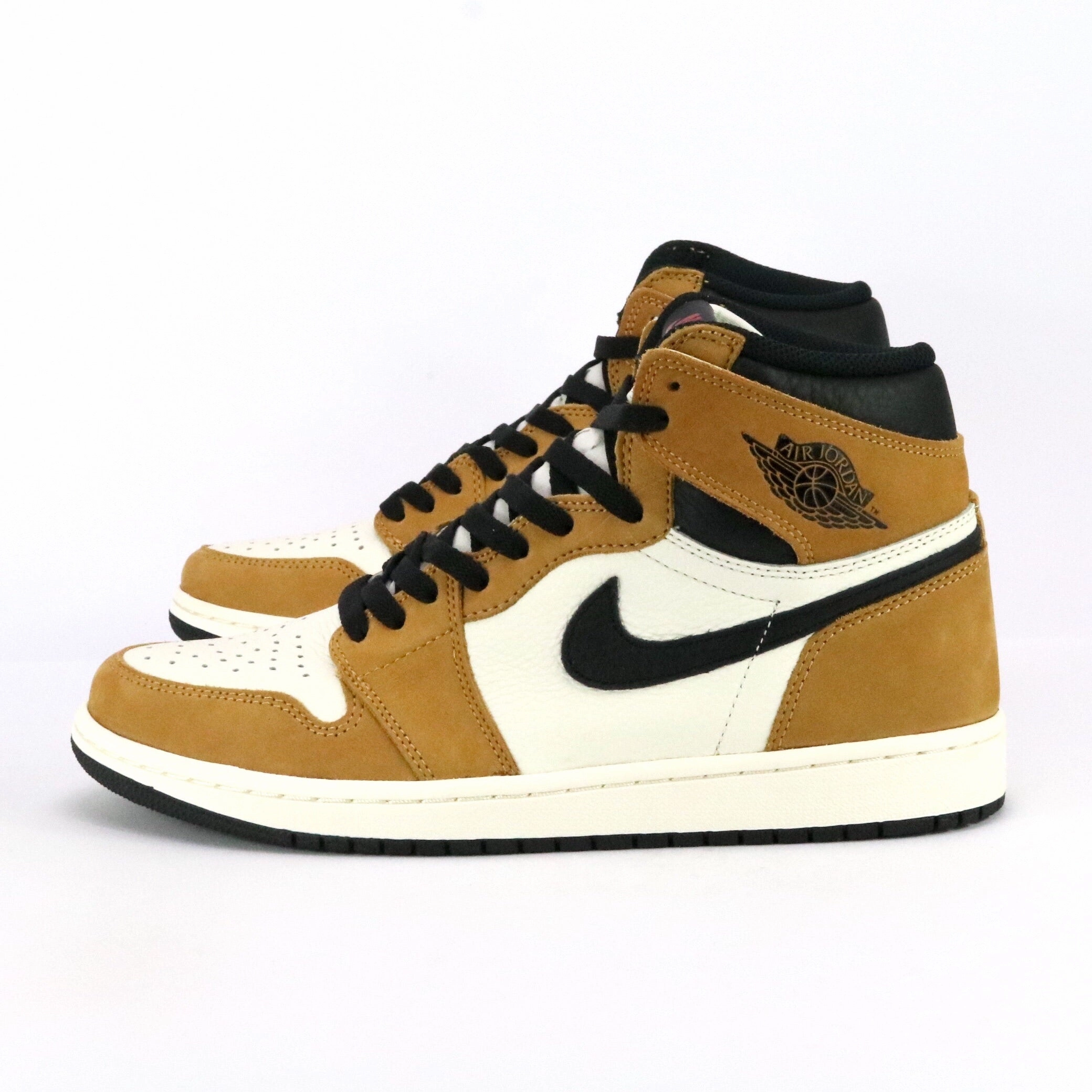 Air Jordan 1 Retro Rookie of The Year 2018 Golden Harvest Black Sail Retro Sneakers