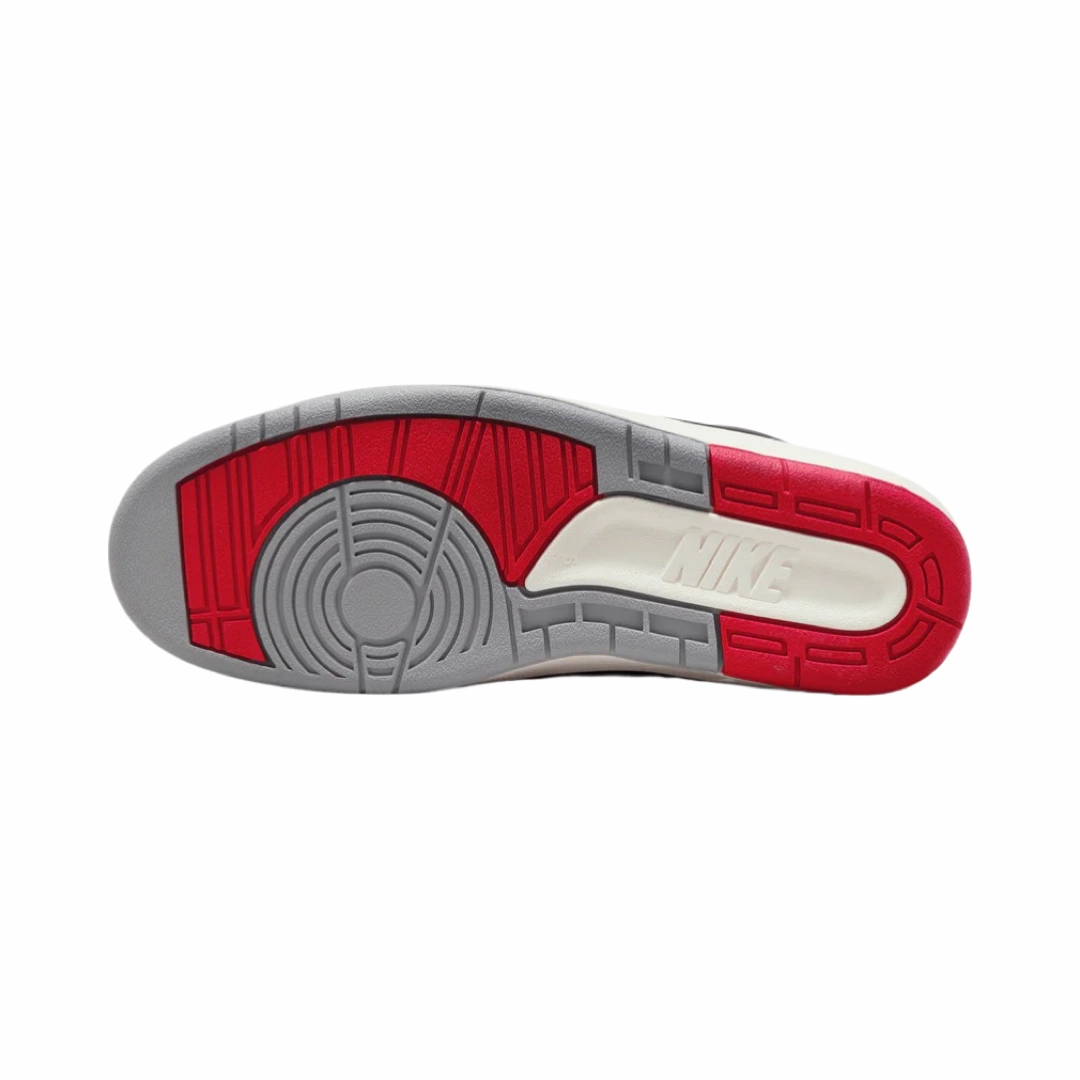Air Jordan 2 Retro Black Cement Grey Fire Red Basketball Shoes