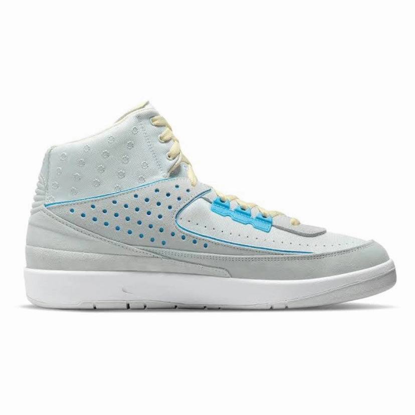 Air Jordan 2 Retro x Union SP Grey Fog Grey Blue Basketball Shoes