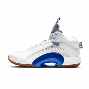 Air Jordan 35 Sisterhood White Black Hyper Royal Gum Medium Brown Air Jordan basketball shoes with classic look