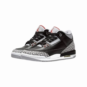 Air Jordan 3 Retro 2018 GS Black Fire Red Cement Grey White Air Jordan basketball shoes with classic look
