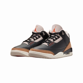 Air Jordan 3 Retro Fossil Stone Black Rush Orange Air Jordan basketball shoes with classic look