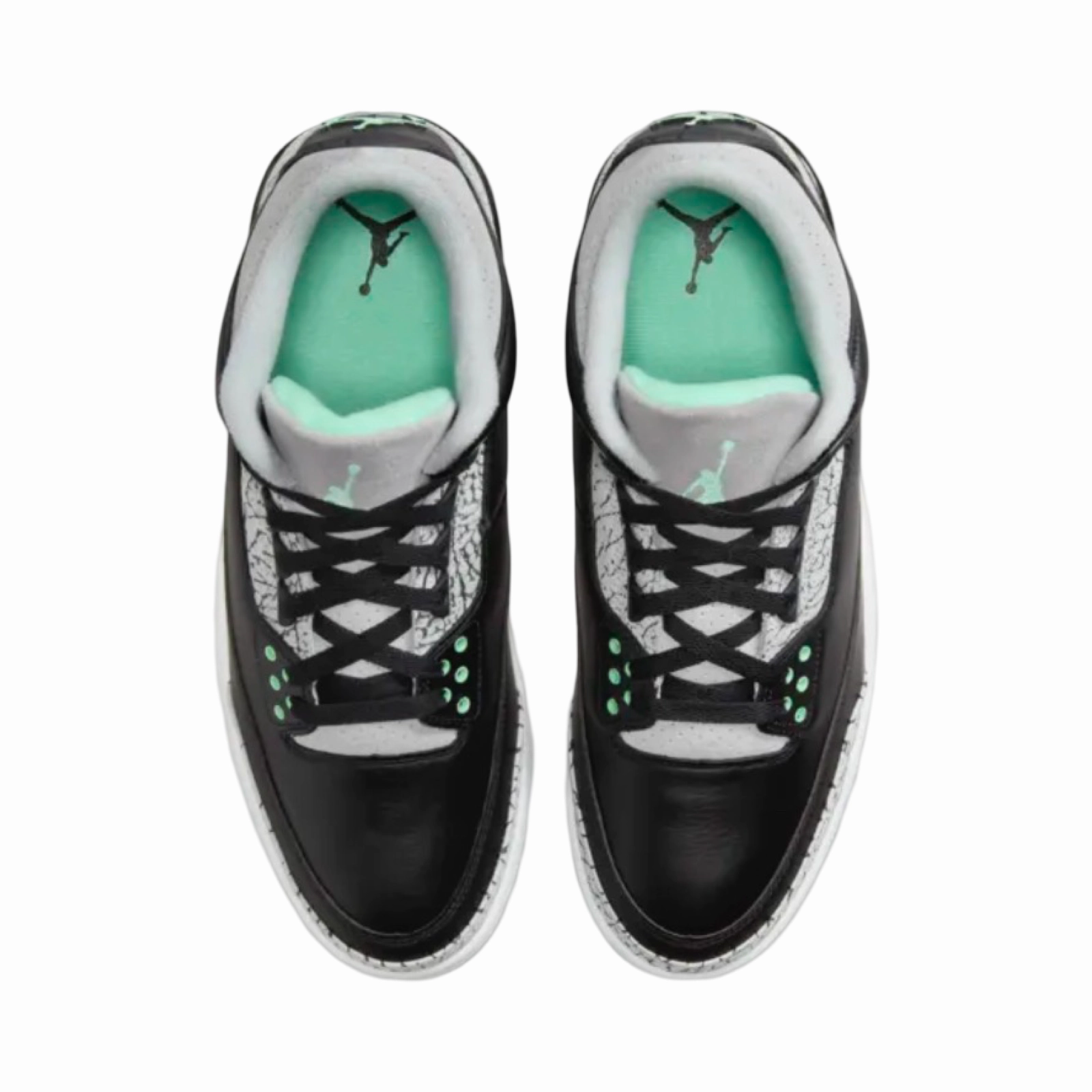 Air Jordan 3 Retro Green Glow Wolf Grey Basketball Shoes