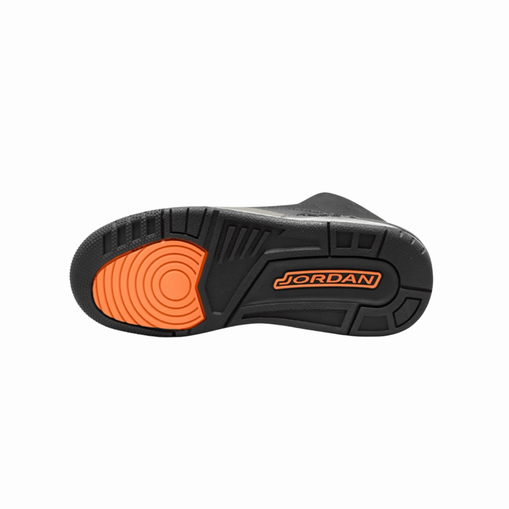 Air Jordan 3 Retro (GS) Fear Pack Night Stadium Total Orange Black Flat Pewter Neutral Grey (2023) Basketball Shoes