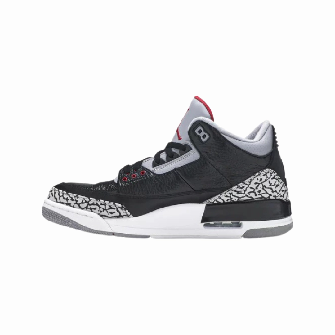 Air Jordan 3 Retro "Black Cement" 2011 Black Varsity Red Cement Grey Air Jordan retro sneakers for street style