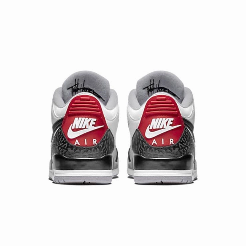 Air Jordan 3 Retro "Tinker" NRG White Black Fire Red Retro Sneakers