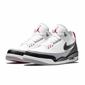 Air Jordan 3 Retro "Tinker" NRG White Black Fire Red Air Jordan retro sneakers for street style