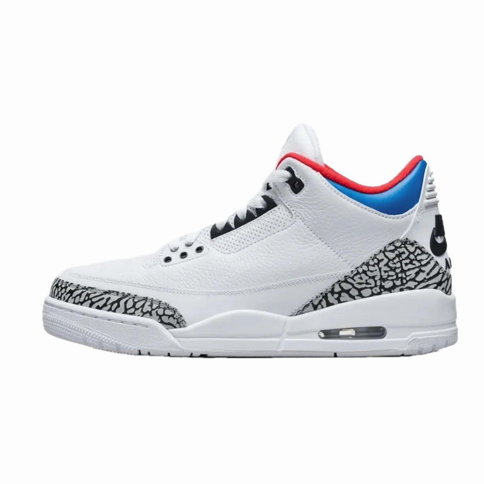 Air Jordan 3 Retro Seoul White Soar Atom Red Air Jordan basketball shoes with classic look