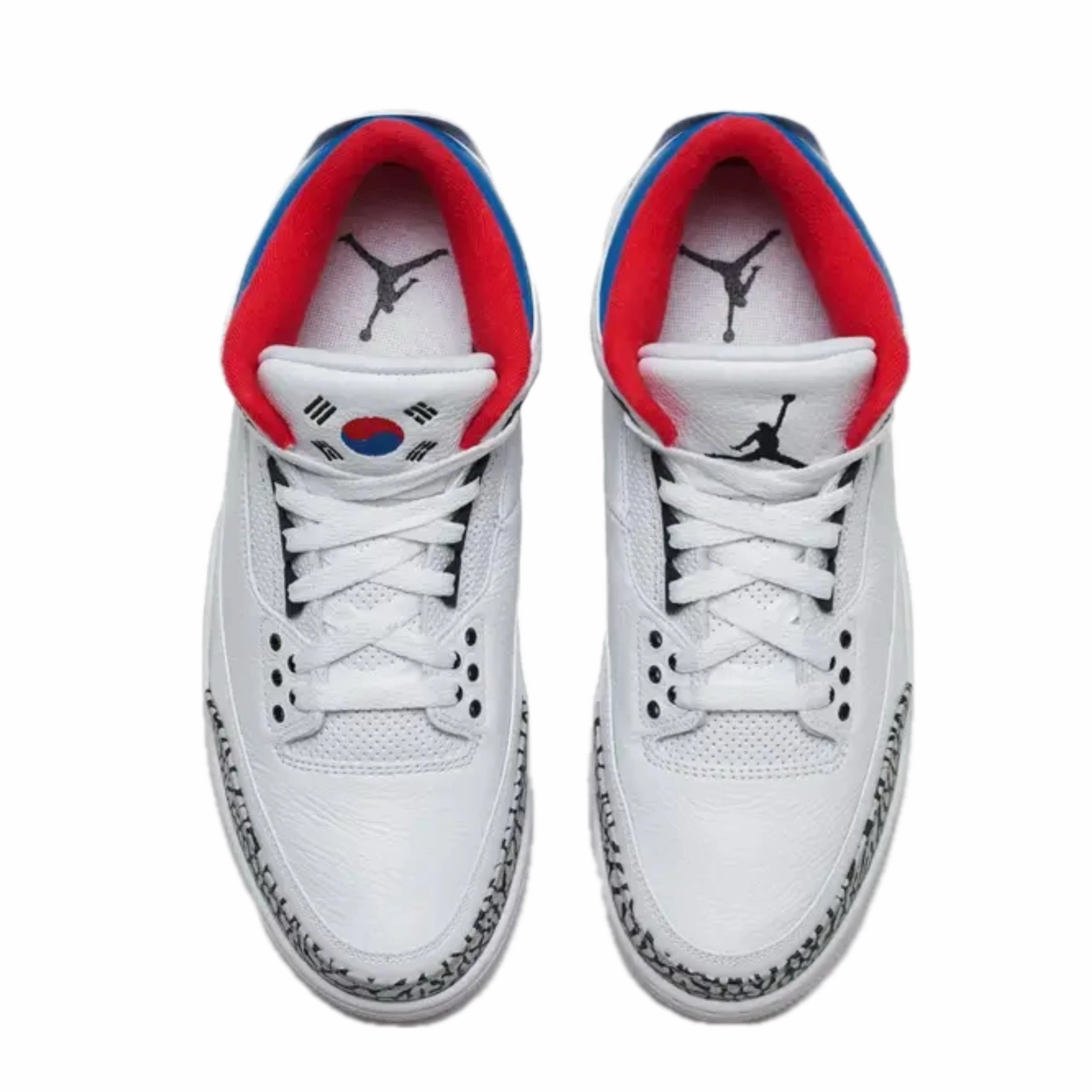 Air Jordan 3 Retro Seoul White Soar Atom Red Basketball Shoes