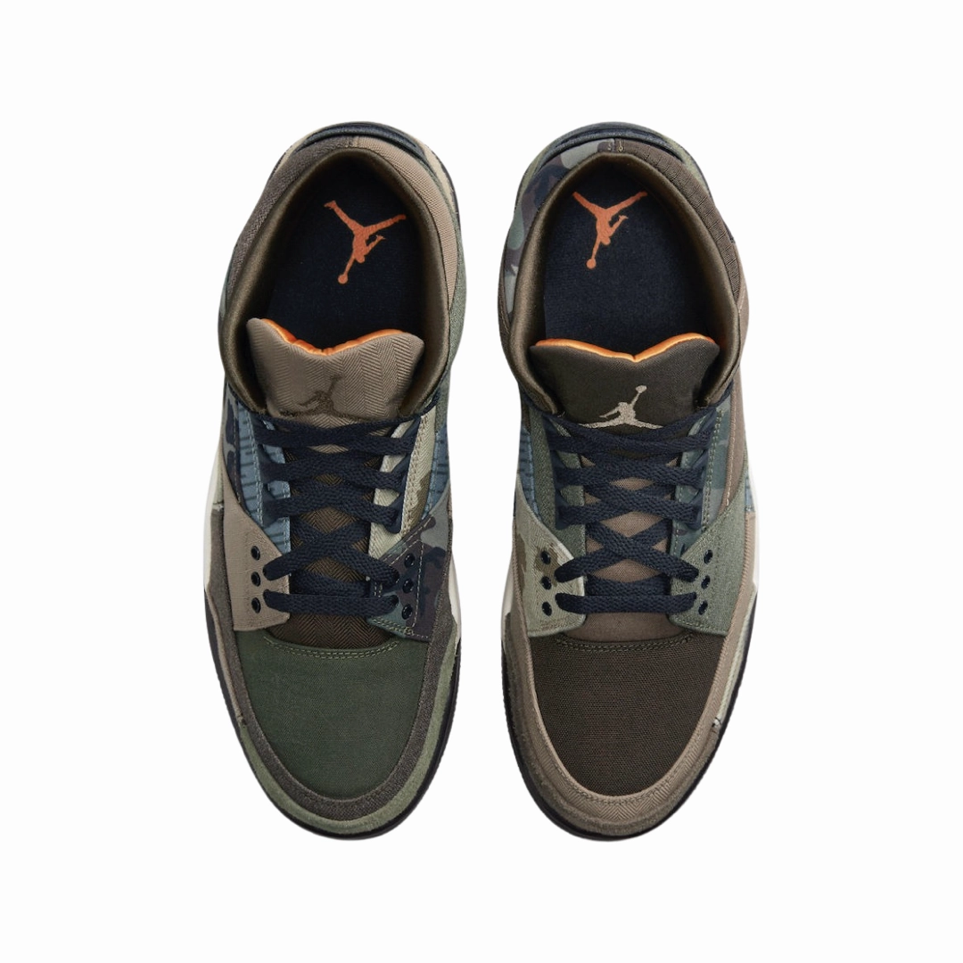 Air Jordan 3 Retro Special Edition Patchwork Camo Dark Hazel Multi Colour DO1830-200 Basketball Shoes