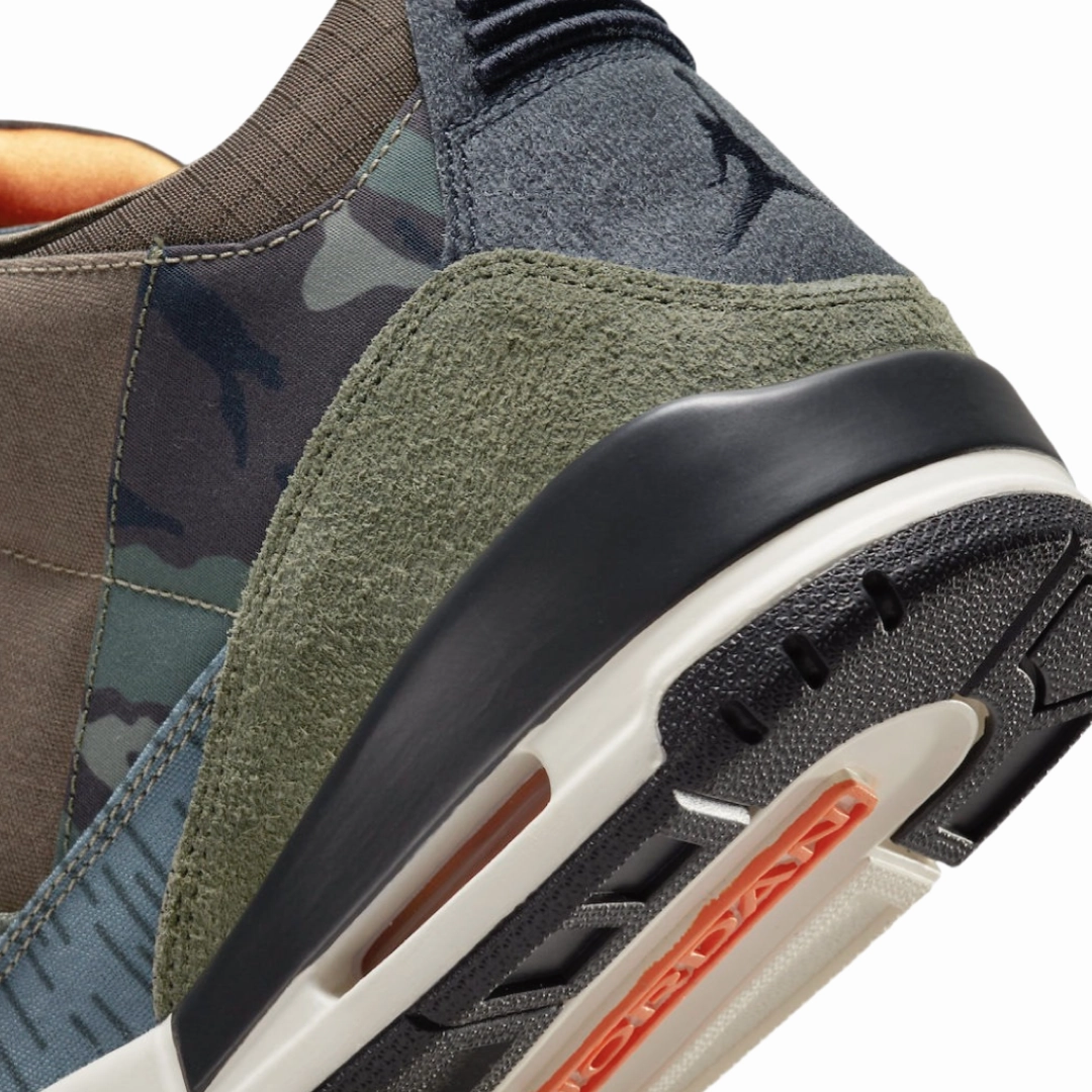 Air Jordan 3 Retro Special Edition Patchwork Camo Dark Hazel Multi Colour DO1830-200 Basketball Shoes