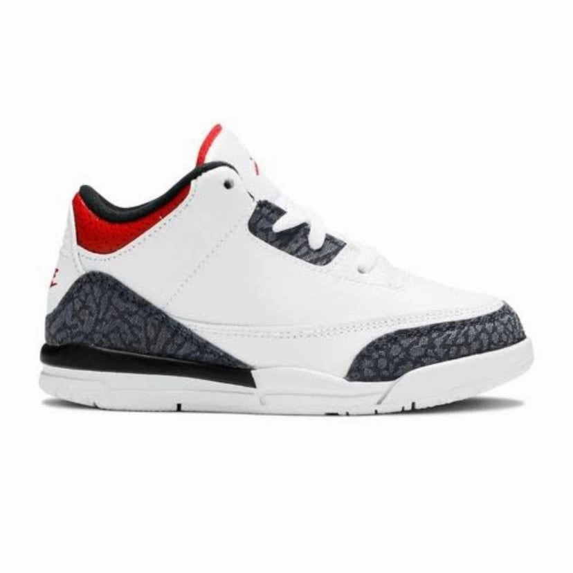 Air Jordan 3 Retro TD Denim Fire Red Basketball Shoes
