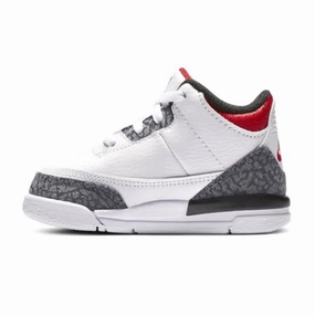 Air Jordan 3 Retro TD Denim Fire Red Air Jordan basketball shoes with classic look