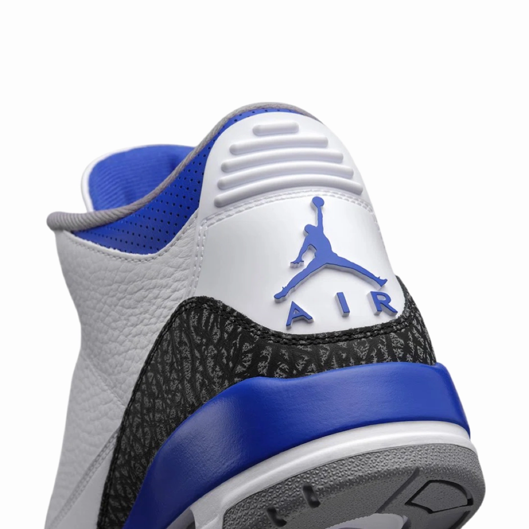 Air Jordan 3 Retro White Racer Blue Black Retro Sneakers