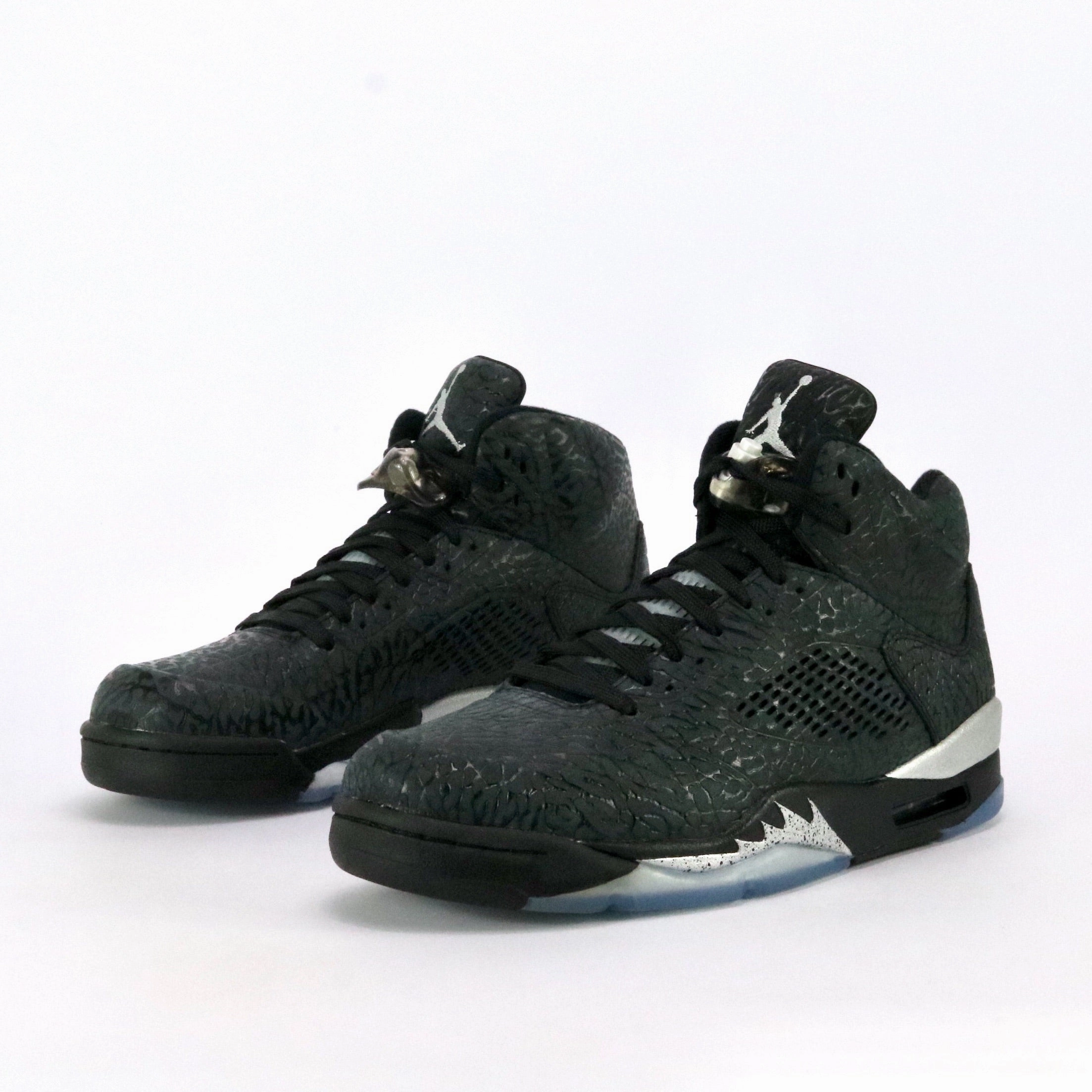 Air Jordan 3LAB5 Black Metallic Silver Retro Sneakers