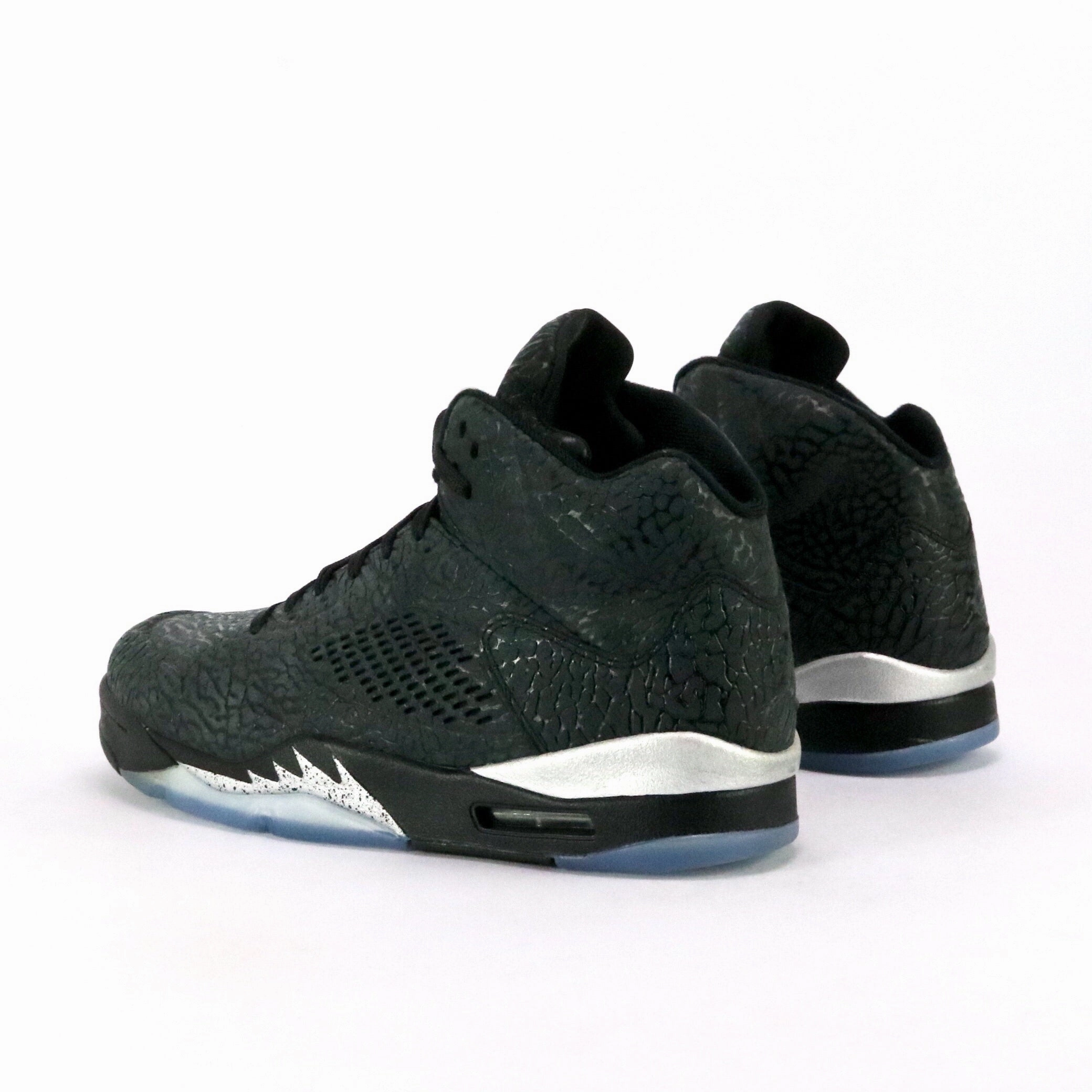 Air Jordan 3LAB5 Black Metallic Silver Retro Sneakers