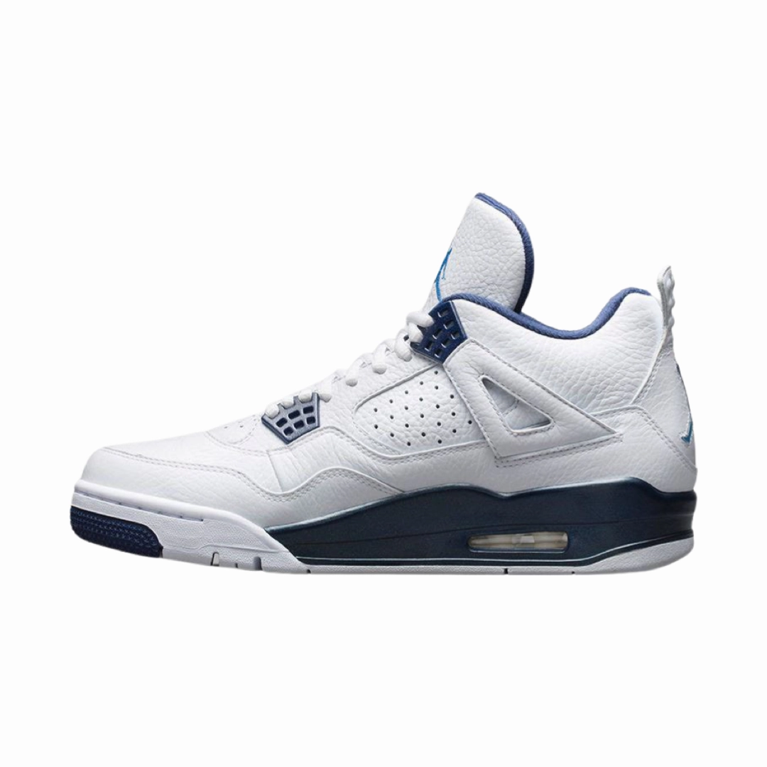 Air Jordan 4 Columbia White Legend Blue Midnight Navy Air Jordan retro sneakers for street style