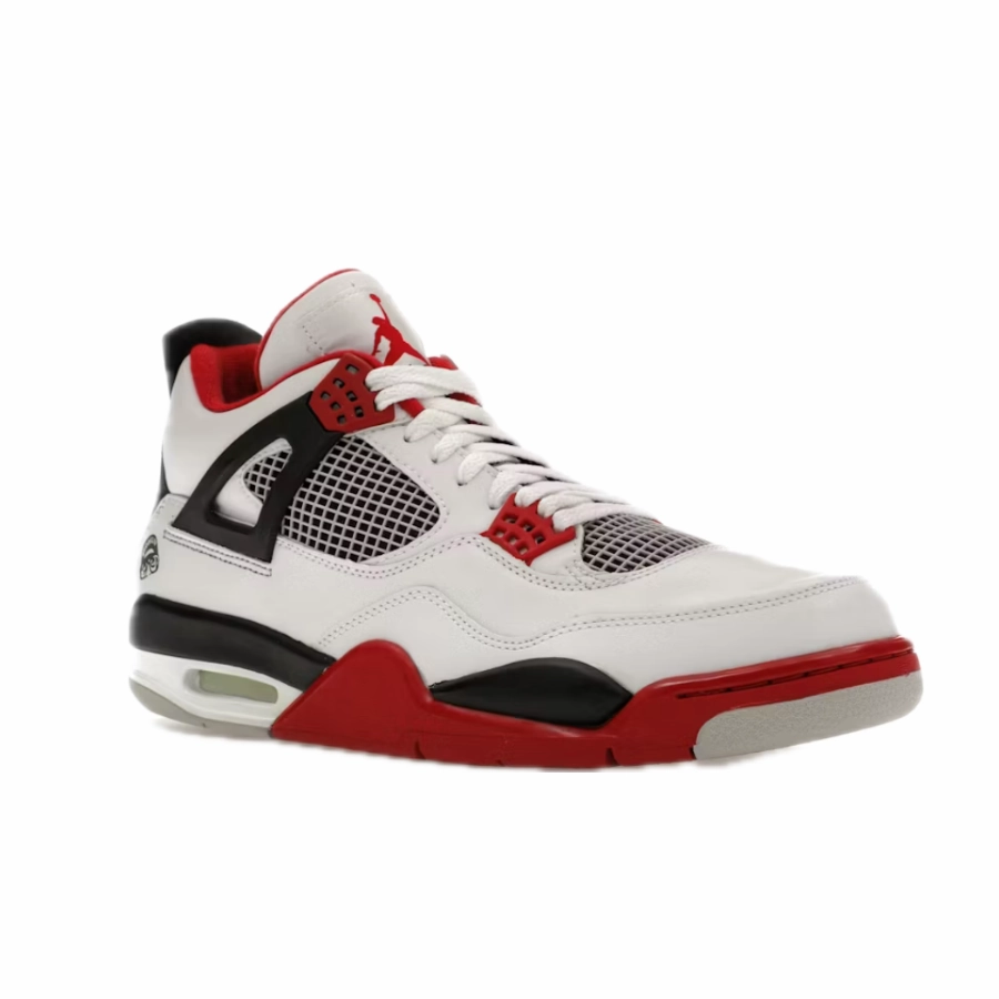 Air Jordan 4 Retro 2006 Fire Red Mars Blackmon White Varsity Red Black Basketball Shoes