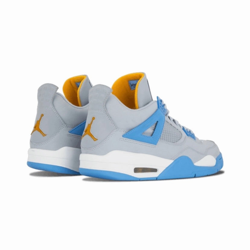 Air Jordan 4 Retro 2006 Mist Blue University Blue Gold Leaf White Retro Sneakers