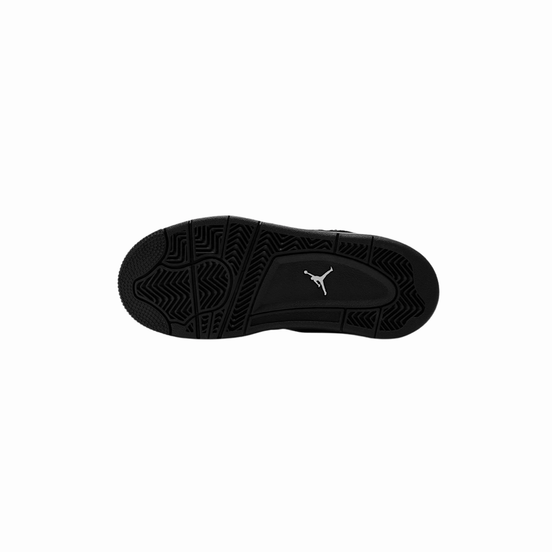 Air Jordan 4 Retro Black Cat (2020) PS Black Black Light Graphite Basketball Shoes