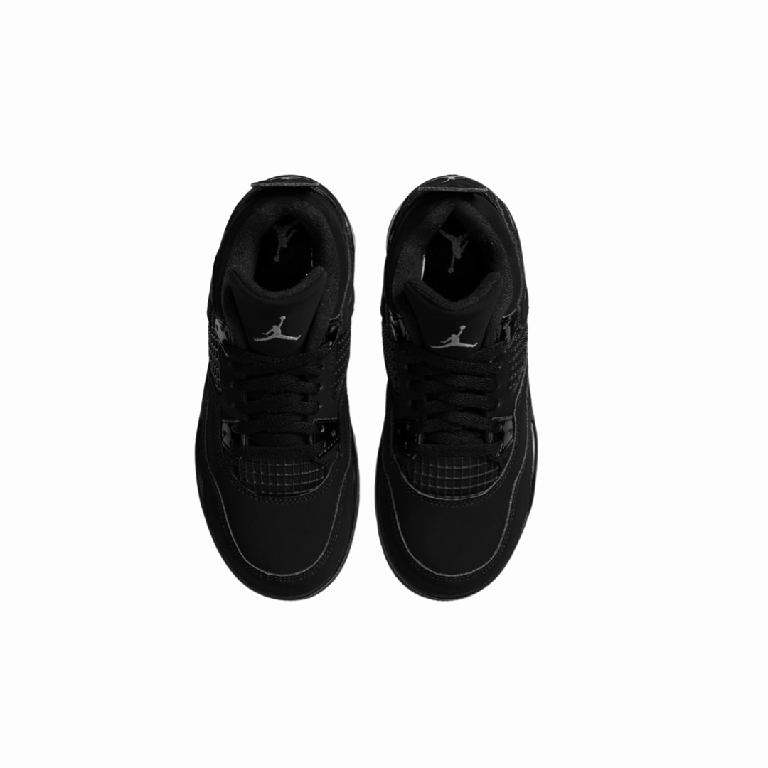 Air Jordan 4 Retro Black Cat (2020) PS Black Black Light Graphite Basketball Shoes