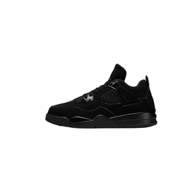 Air Jordan 4 Retro Black Cat (2020) PS Black Black Light Graphite Air Jordan basketball shoes with classic look