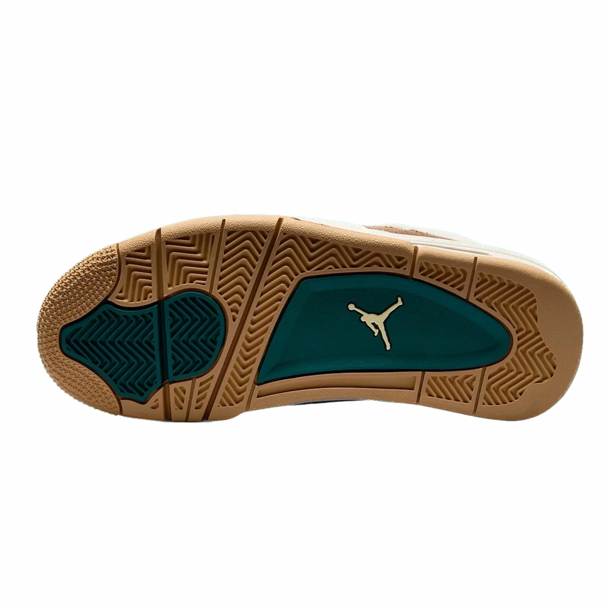 Air Jordan 4 Retro (GS) Cacao Wow Geode Teal Ale Brown Twine Sail Luminous Green Basketball Shoes