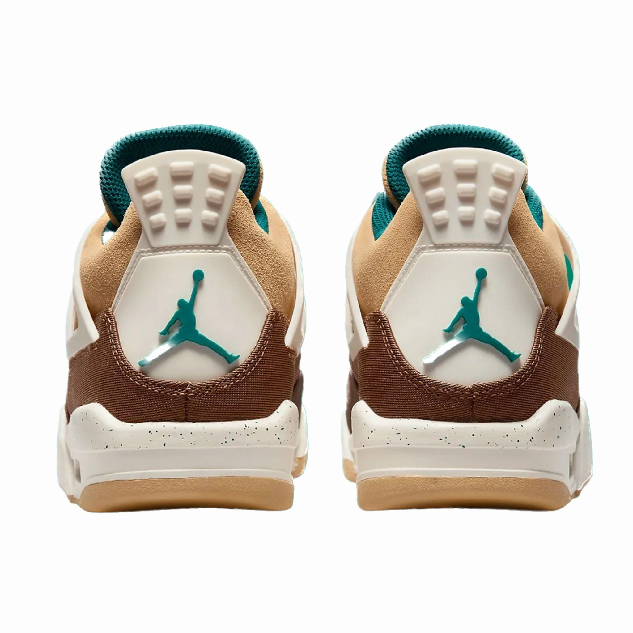 Air Jordan 4 Retro (GS) Cacao Wow Geode Teal Ale Brown Twine Sail Luminous Green Basketball Shoes