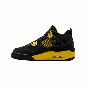 Air Jordan 4 Retro GS Thunder 2023 Black White Tour Yellow Air Jordan basketball shoes with classic look