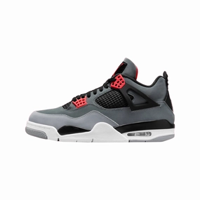 Air Jordan 4 Retro Infrared Dark Grey Black White Air Jordan basketball shoes with classic look