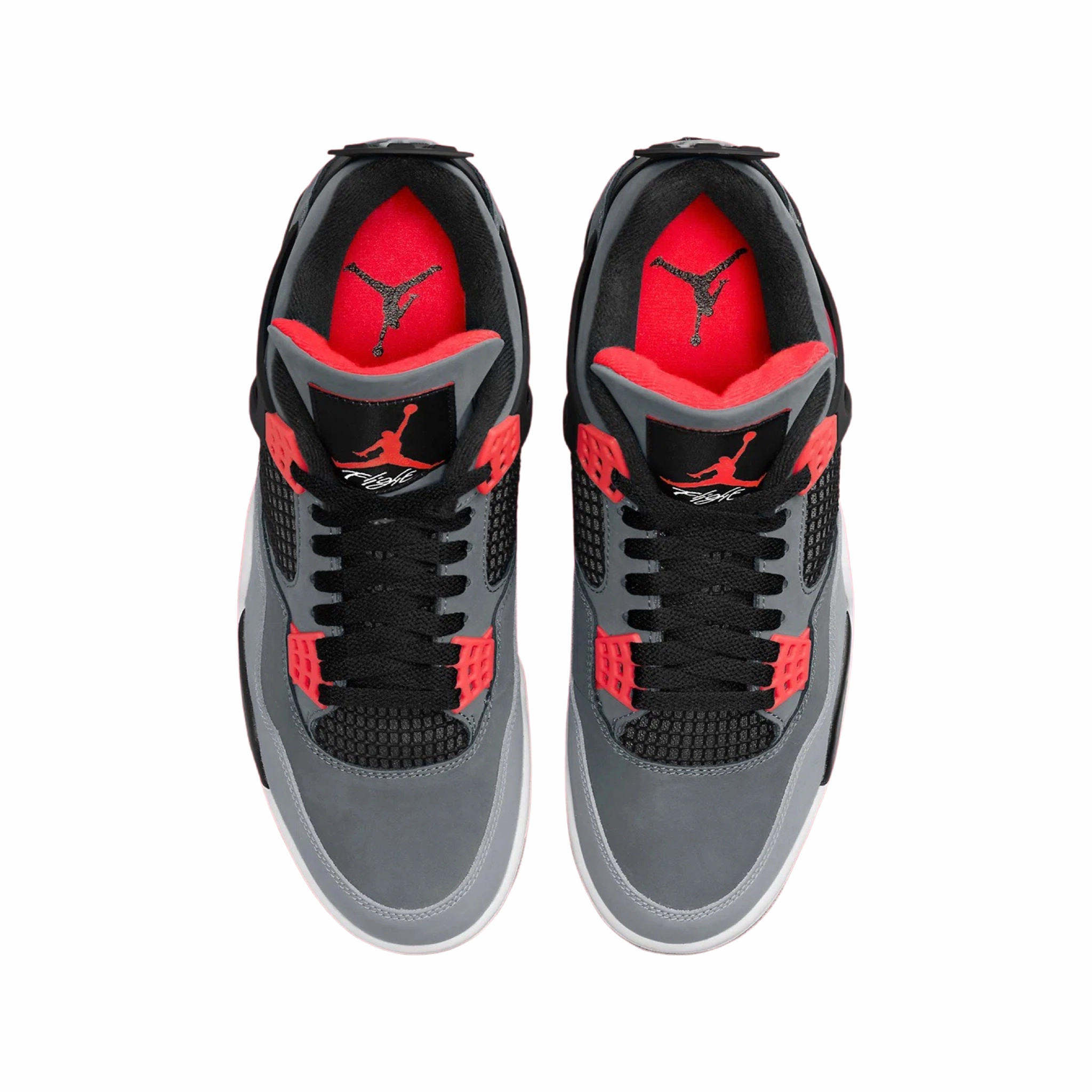 Air Jordan 4 Retro Infrared Dark Grey Black White Basketball Shoes
