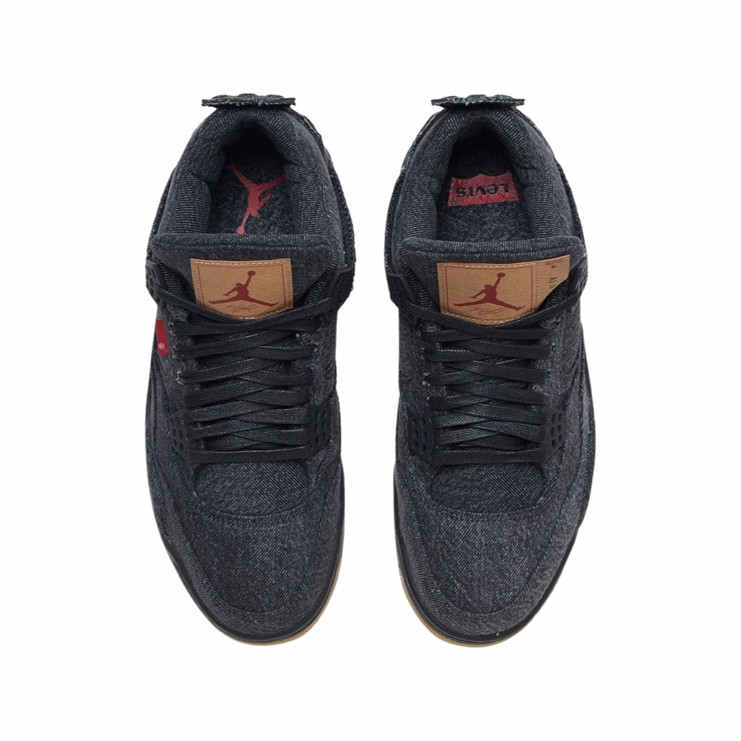 Air Jordan 4 Retro Levis Black Denim (Blank Tag) Basketball Shoes