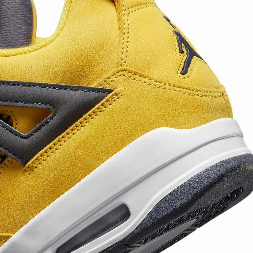 Air Jordan 4 Retro Lightning 2021 Tour Yellow White Dark Blue Grey Retro Sneakers