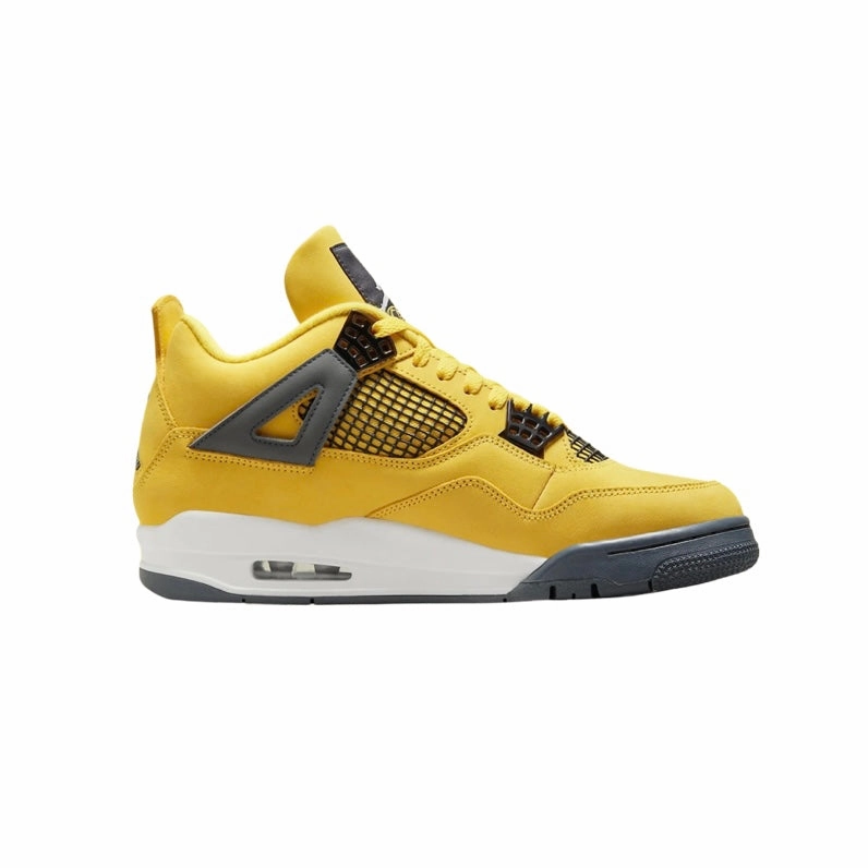 Air Jordan 4 Retro Lightning 2021 Tour Yellow White Dark Blue Grey Retro Sneakers