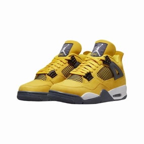 Air Jordan 4 Retro Lightning 2021 Tour Yellow White Dark Blue Grey Air Jordan retro sneakers for street style