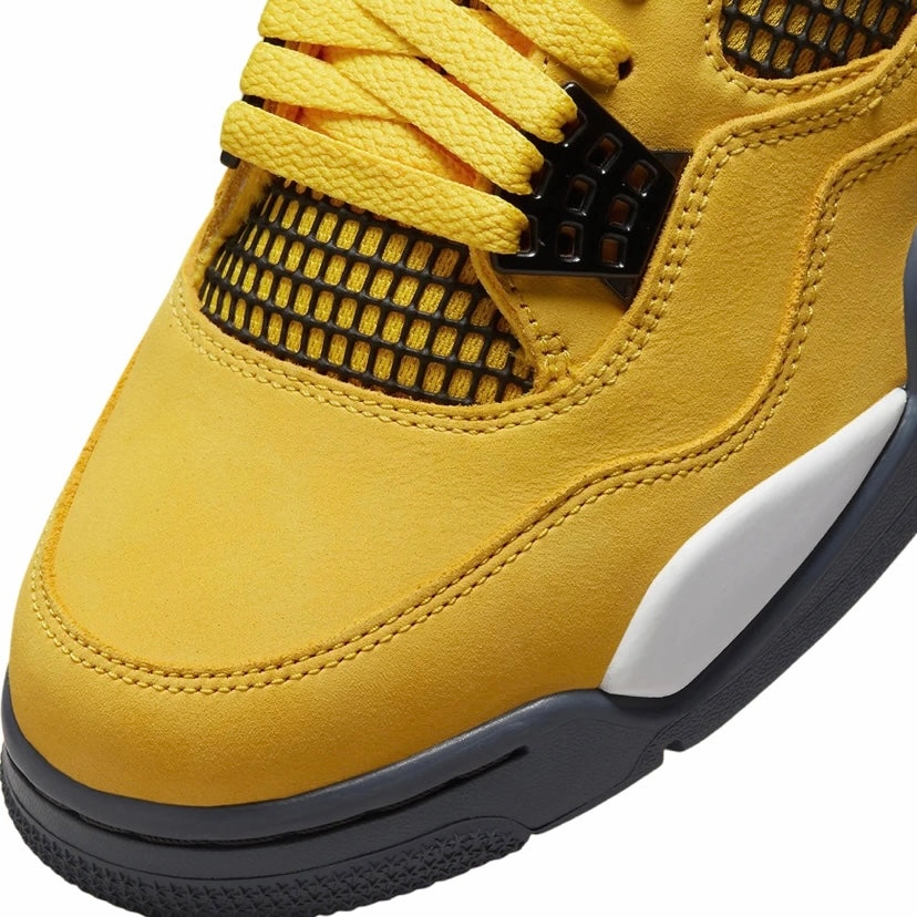 Air Jordan 4 Retro Lightning 2021 Tour Yellow White Dark Blue Grey Retro Sneakers
