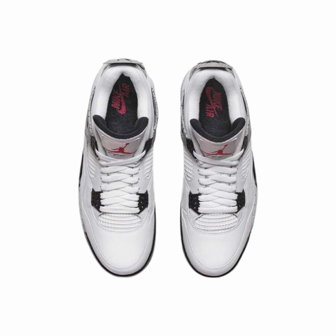 Air Jordan 4 Retro OG "White Cement" 2016 White Fire Red Tech Grey Black Retro Sneakers