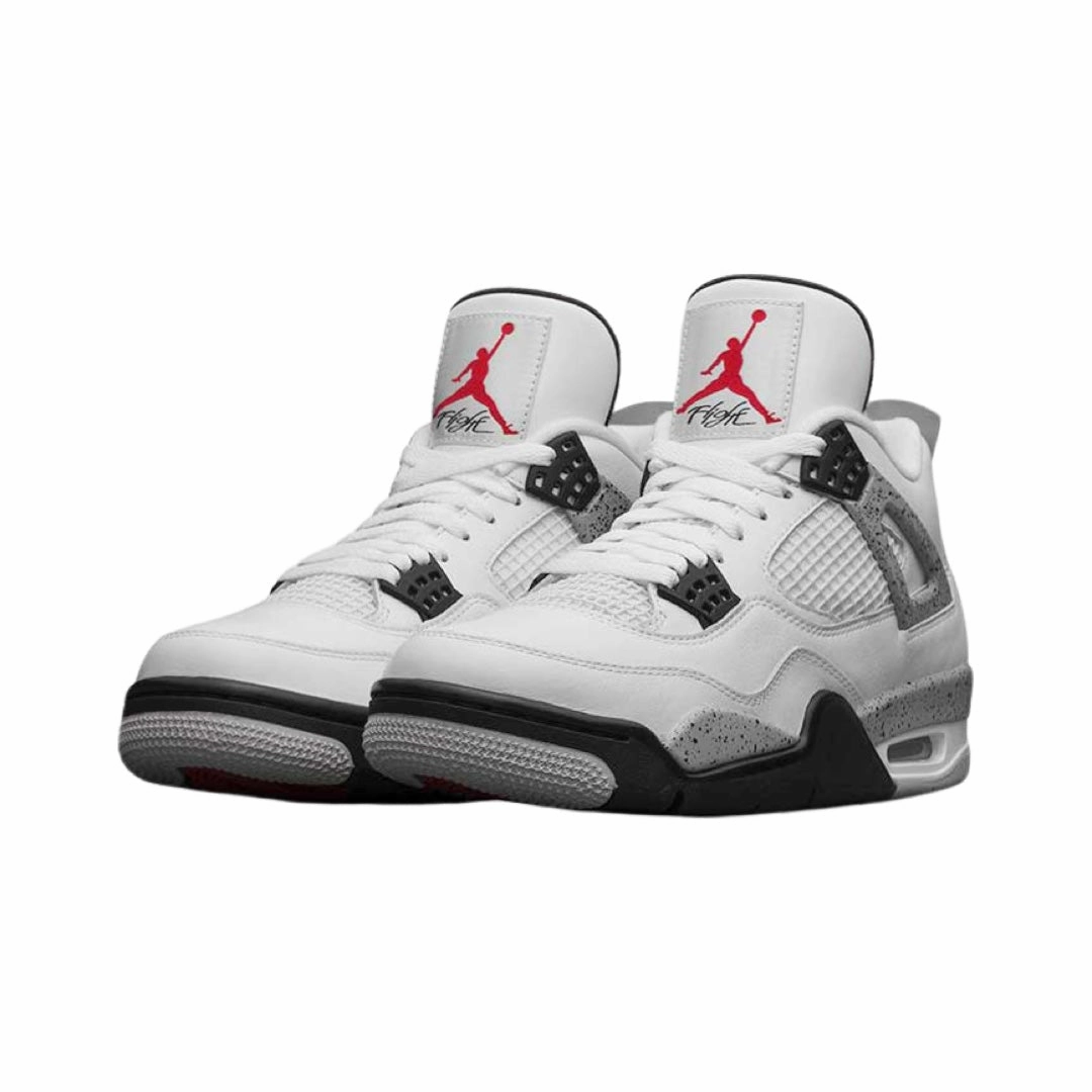 Air Jordan 4 Retro OG "White Cement" 2016 White Fire Red Tech Grey Black Air Jordan retro sneakers for street style