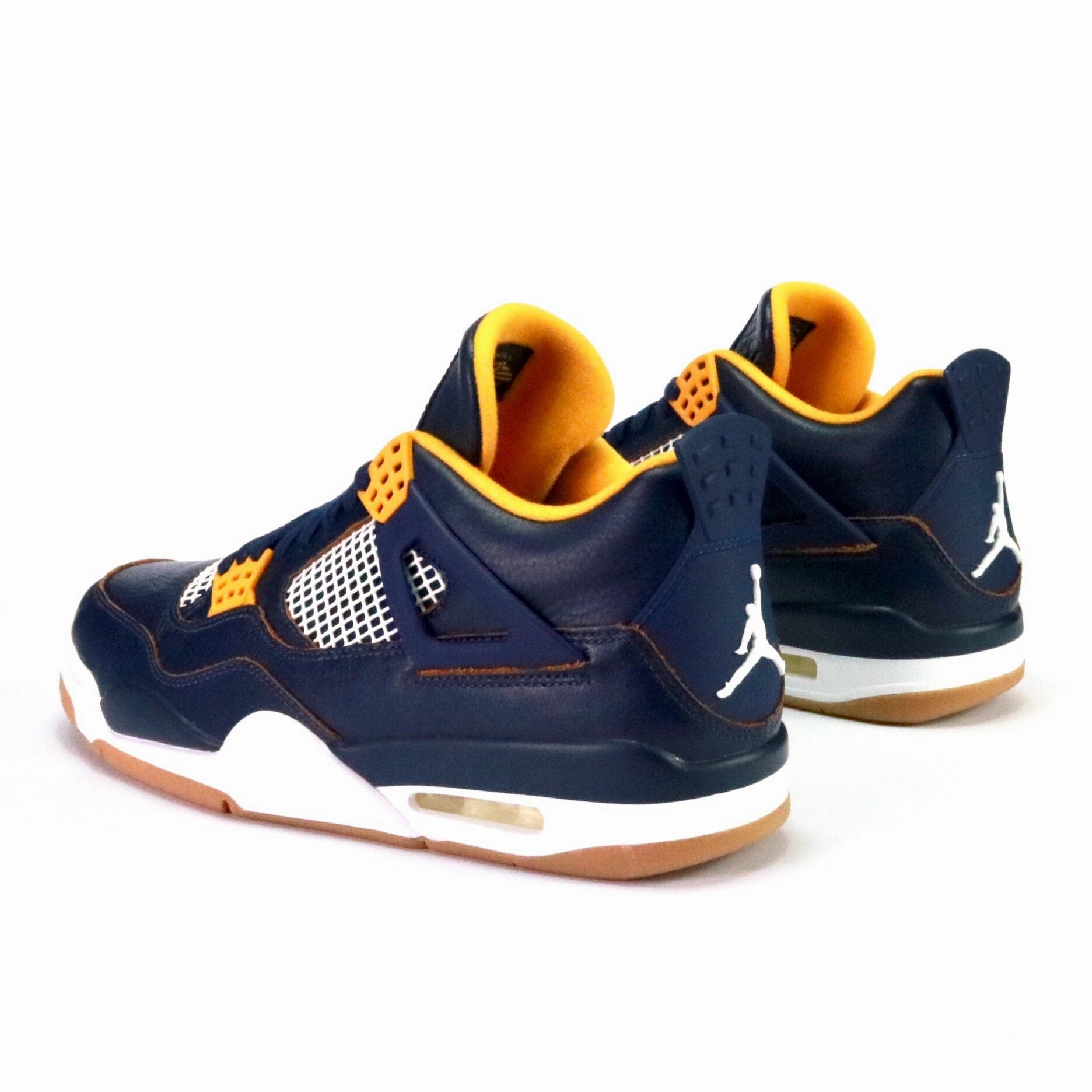 Air Jordan 4 retro "Dunk From Above" Midnight Navy Metallic Gold White Retro Sneakers