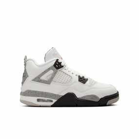AIR JORDAN 4 RETRO "White Cement" (GS) Air Jordan retro basketball sneakers for collectors