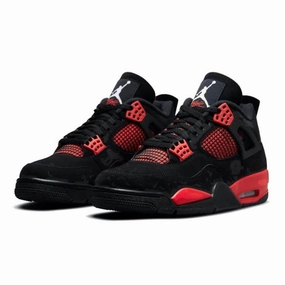 Air Jordan 4 Retro Red Thunder Black Multi Multi Air Jordan retro sneakers for street style